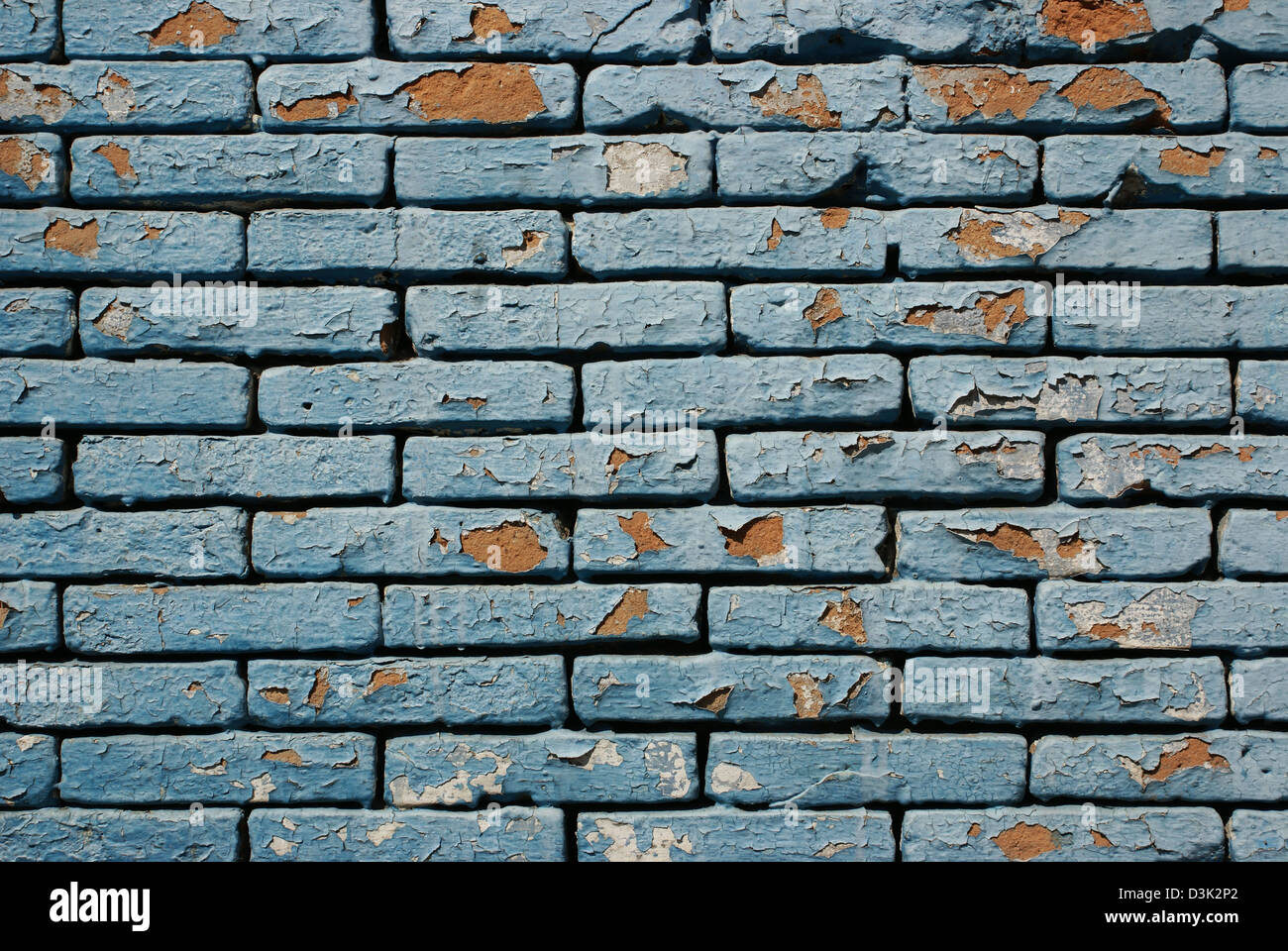Dettaglio e pattern di incrinate grunge muro in mattoni Foto Stock