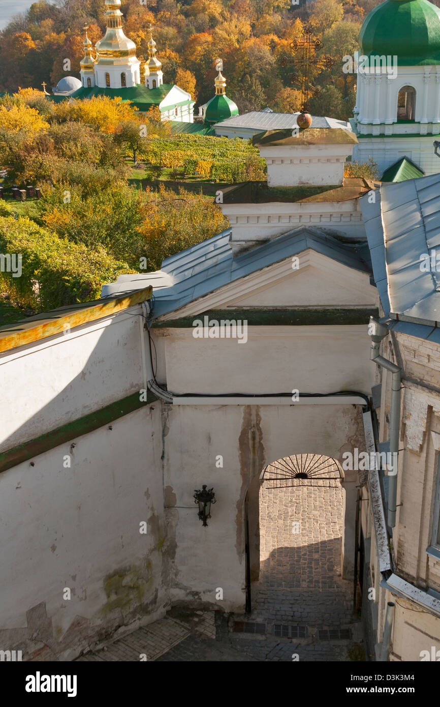 La porta inferiore di Kiev Pechersk Lavra monastero. L'Ucraina. Foto Stock