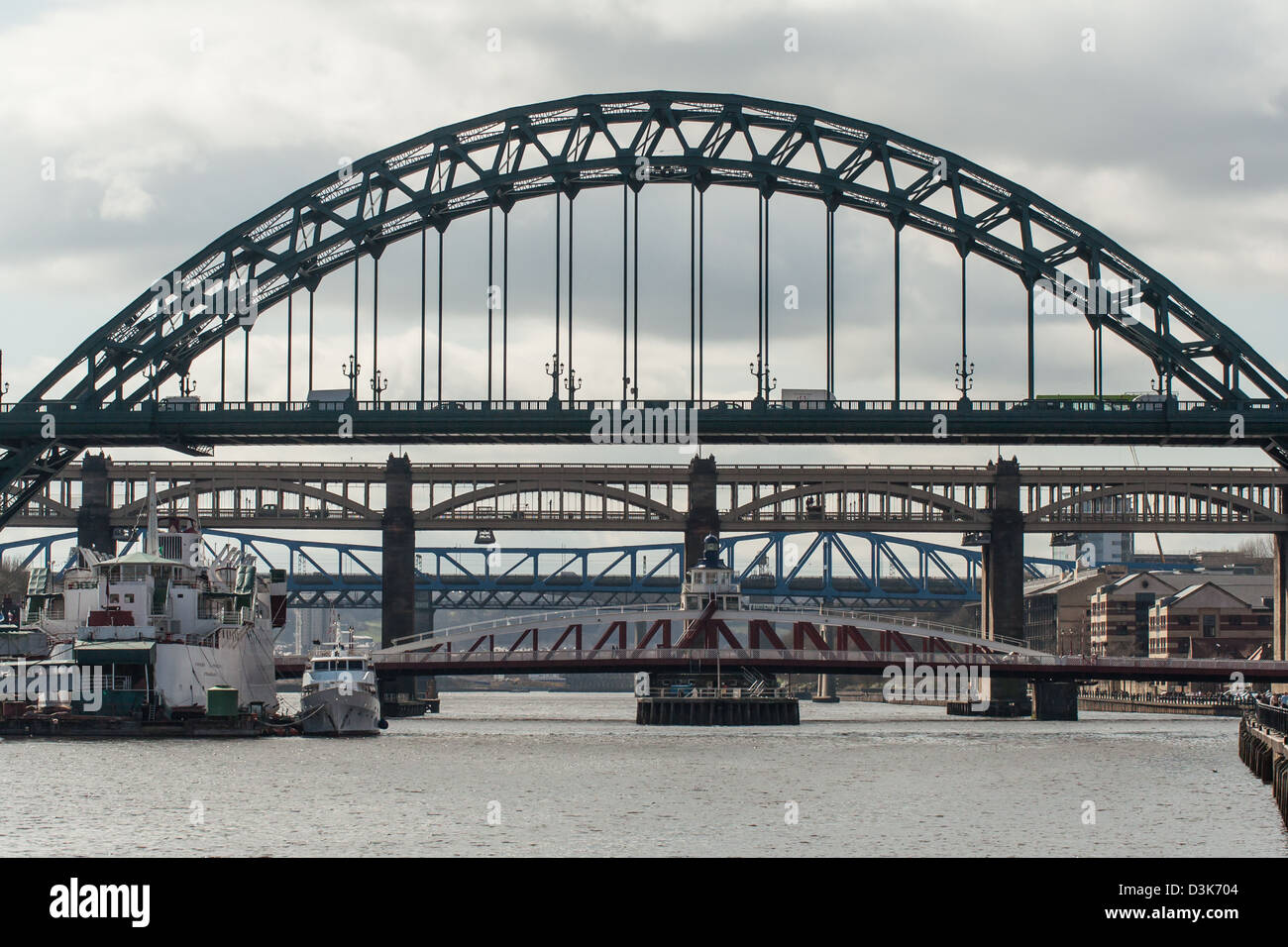 Tyne ponti in Newcastle Foto Stock