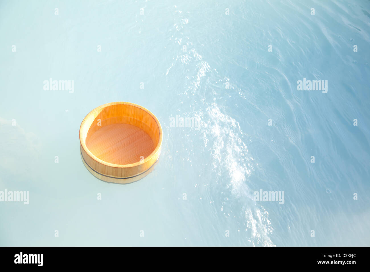 Al di fuori di primavera calda bagno, nella prefettura di Iwate Foto Stock