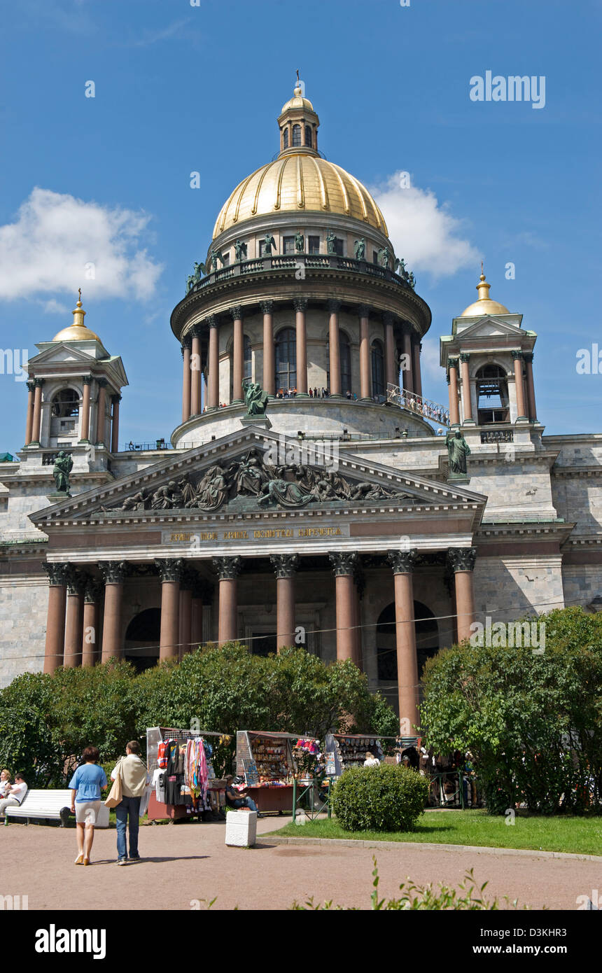Una vista di st issacs nella cattedrale di San Pietroburgo, Russia. La cattedrale è ora un museo Foto Stock