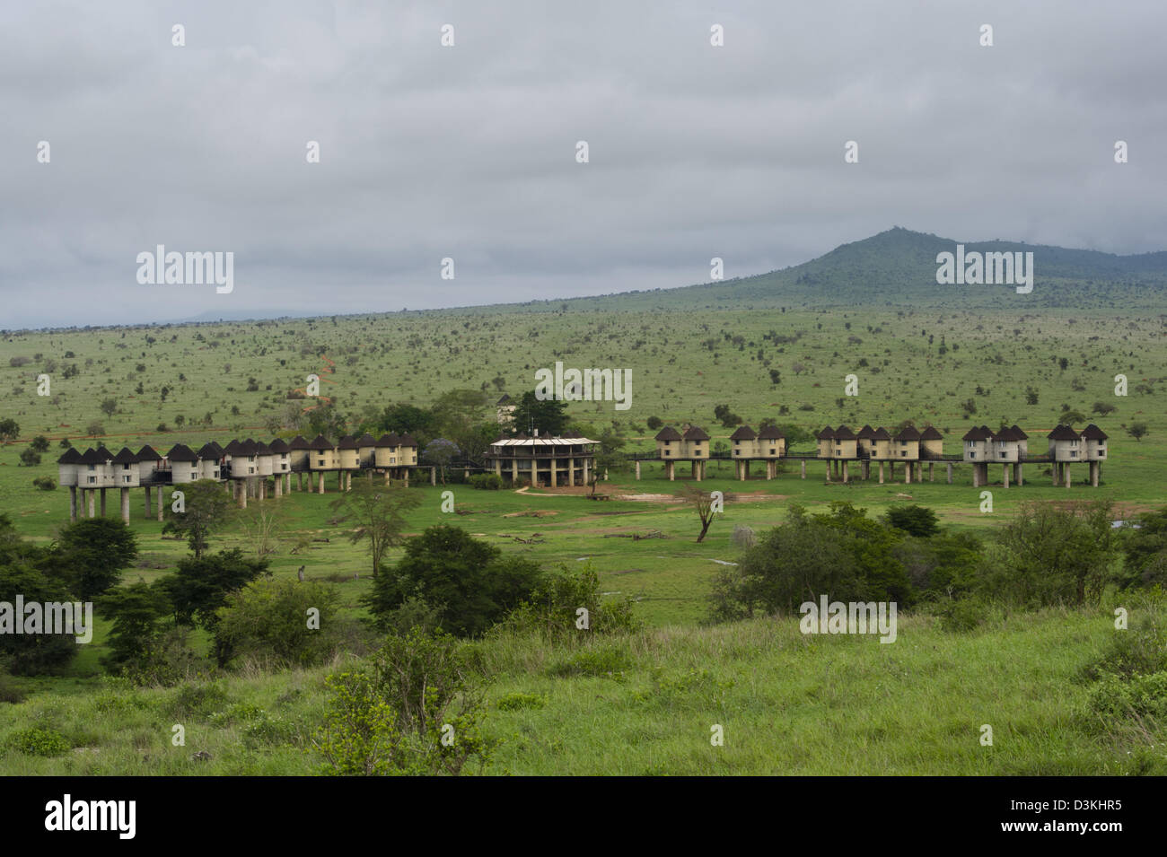 Sarova Salt Lick Lodge, Taita Hills Wildlife Sanctuary, Kenya Foto Stock