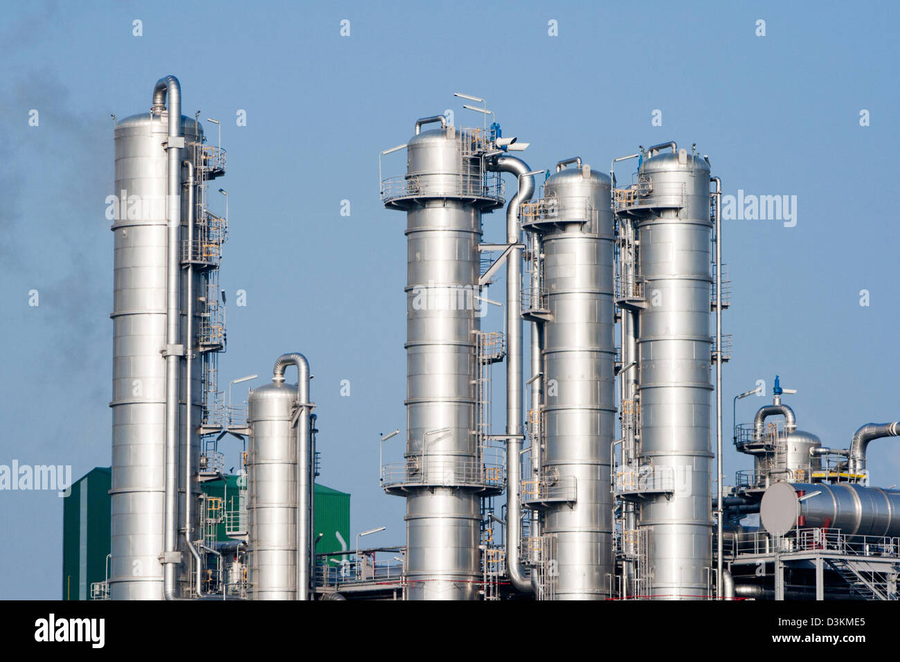 Industria petrolchimica tubi Foto Stock