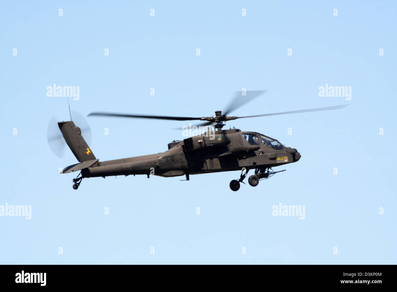 Apache attacco militare elicottero Foto Stock