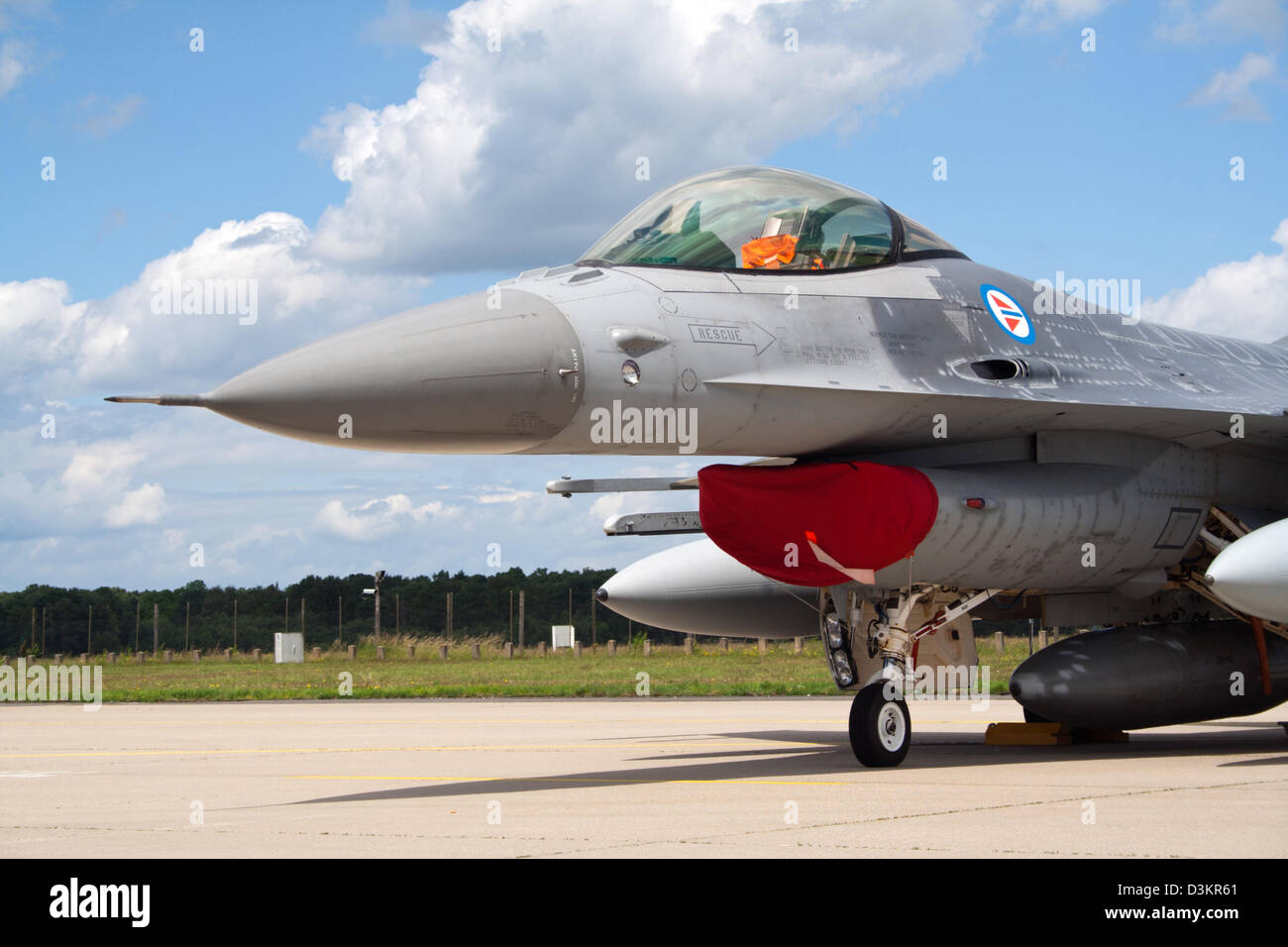 Norwegian Air Force F-16 jet da combattimento Foto Stock