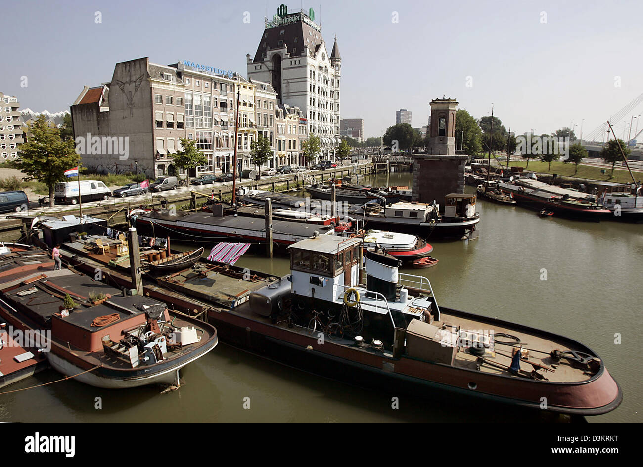 (Dpa) - l'immagine mostra porto di Rotterdam, Paesi Bassi, 17 agosto 2005. Foto: Frank può Foto Stock