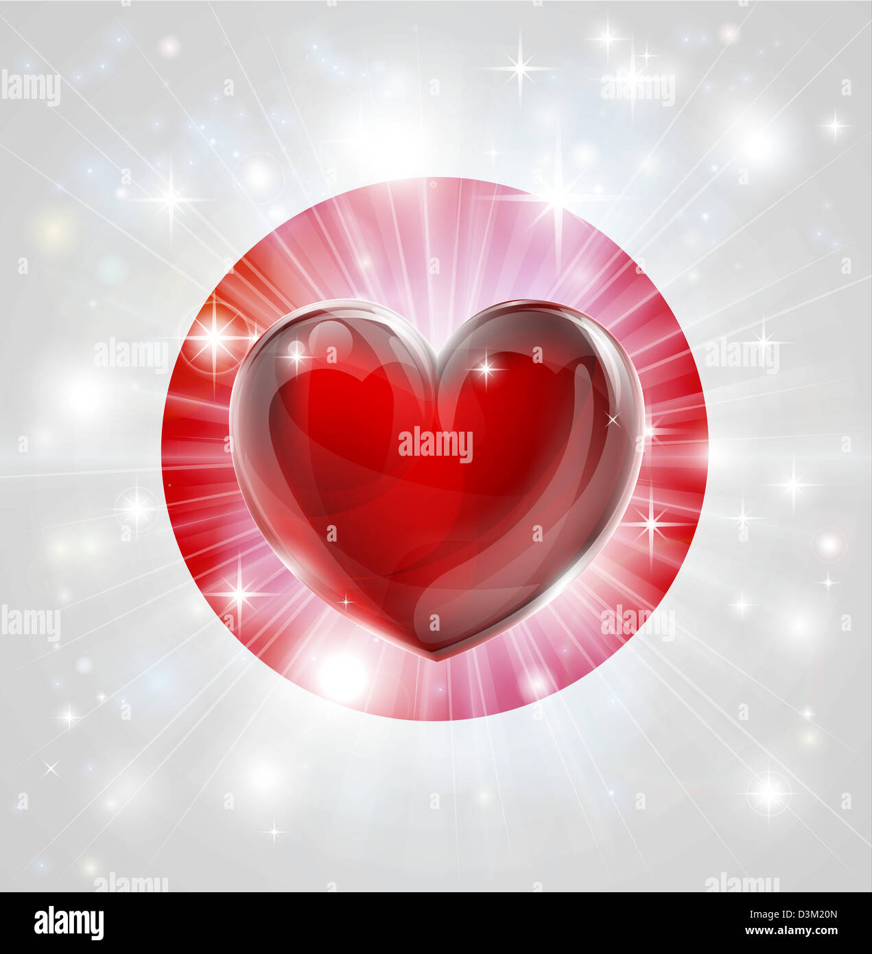 Bandiera del Giappone patriottica con sfondo o pirotecnici raffica di luce e di amore nel cuore del centro Foto Stock