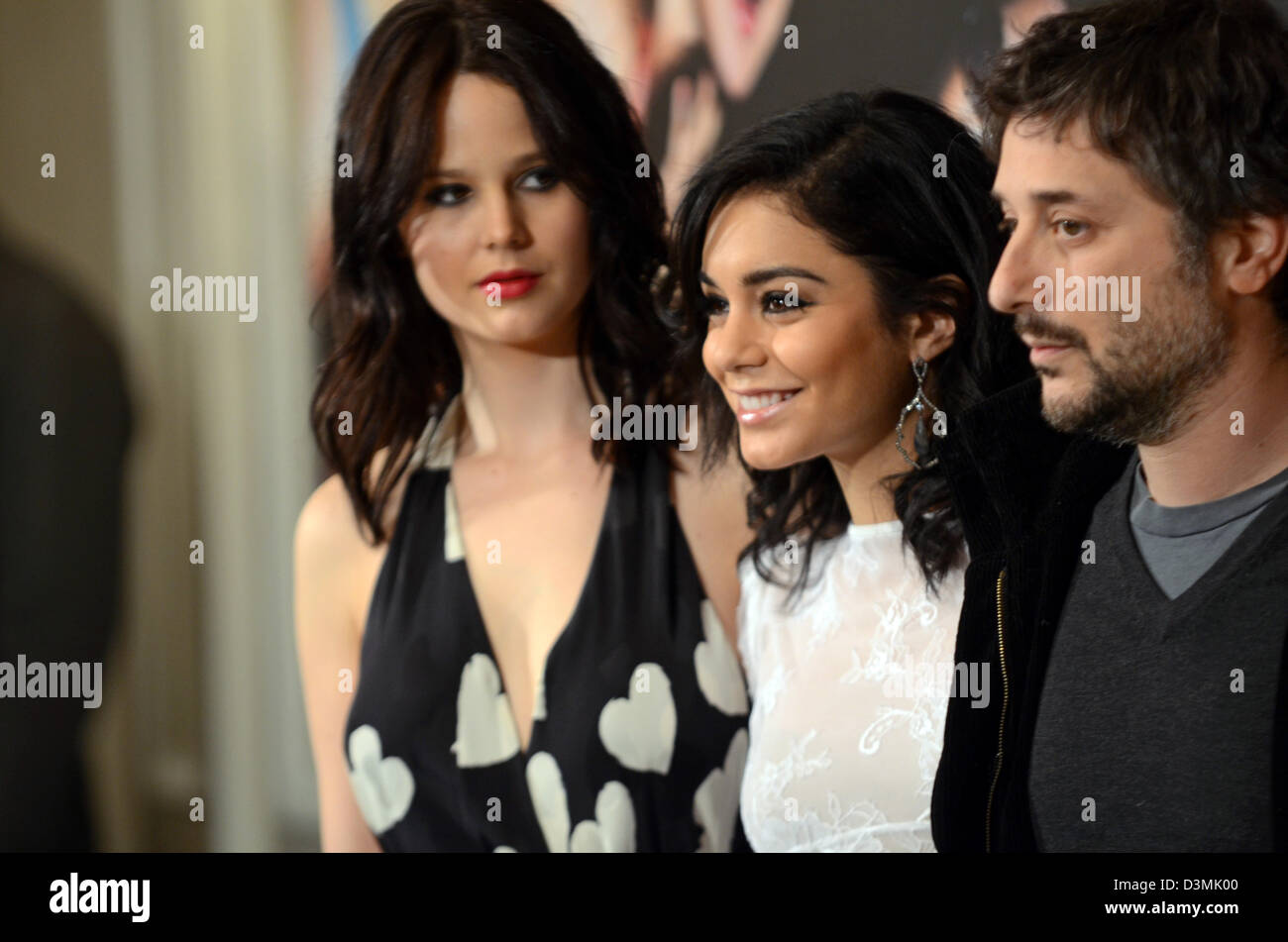 Madrid, Spagna. Il 21 febbraio 2013. Rachel Korine, Vanessa Hudgens, armonia Korine, Selena Gomez e Ashley Benson frequentare un photocall per primavera il filmato a Villamagna Hotel il 21 febbraio 2013. Credito: Nano Calvo / Alamy Live News Foto Stock