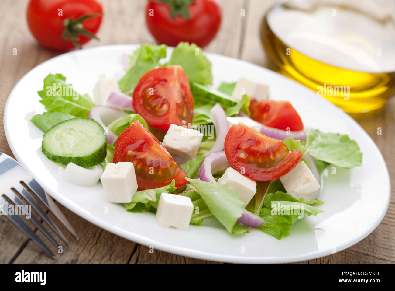 Fresca insalata di verdure Foto Stock