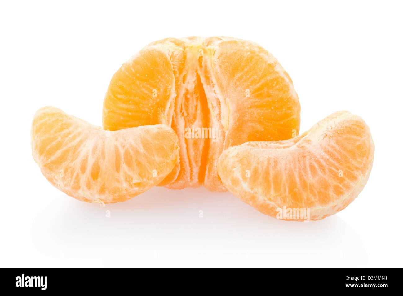 Mandarino metà Foto Stock