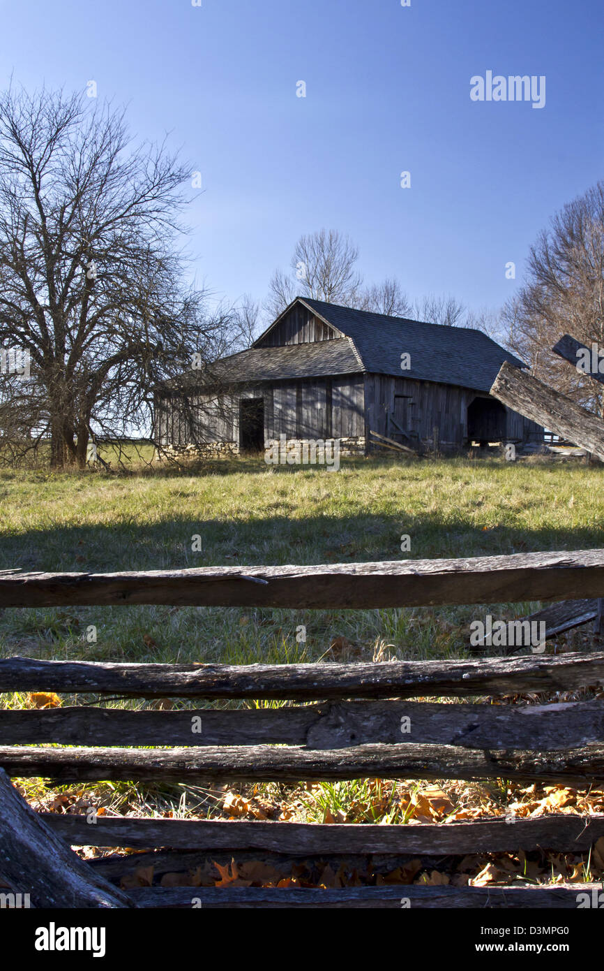 Vecchio granaio di legno Foto Stock