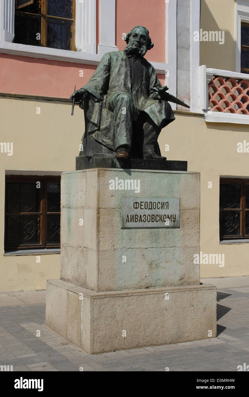 Ivan Aivazovsky (1817-1900). Pittore russo. La scultura vicino Aivazovsky Picture Gallery. Teodosia. L'Ucraina. Foto Stock