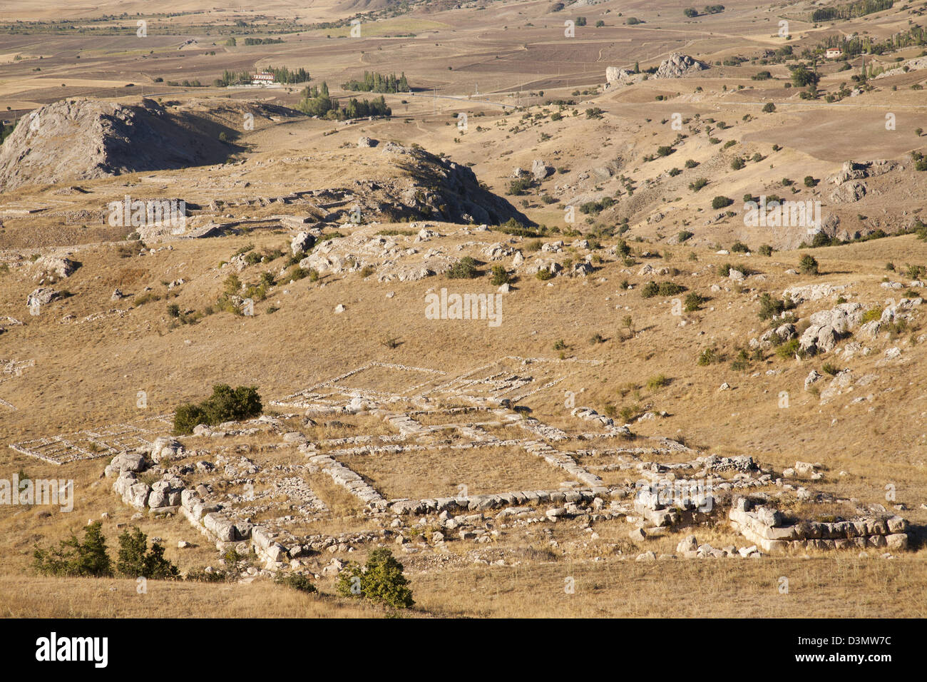 Area archeologica di hattusa, Anatolia centrale, Turchia, Asia Foto Stock