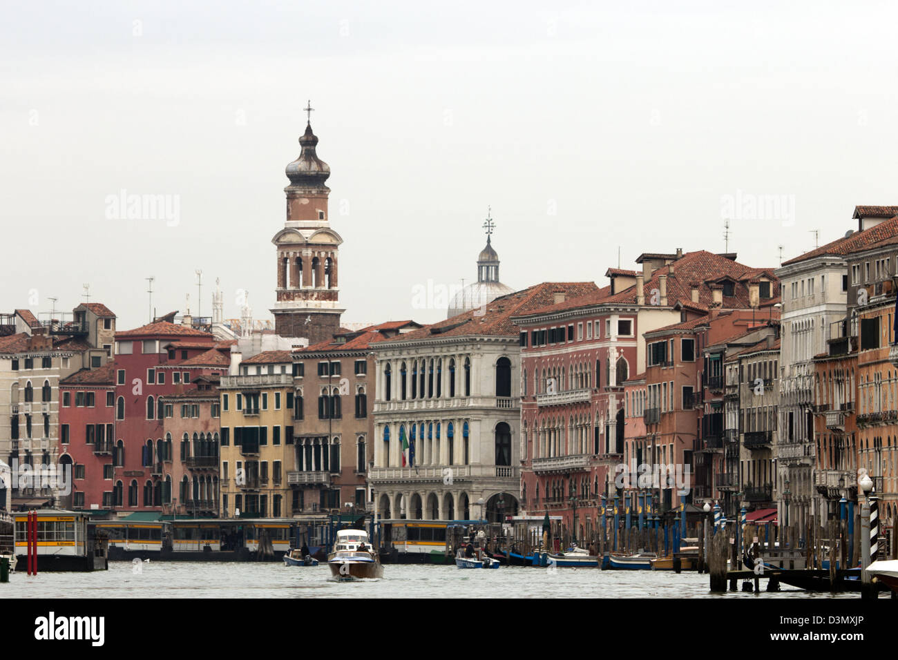 Canal Grande di Venezia, Italia Foto Stock