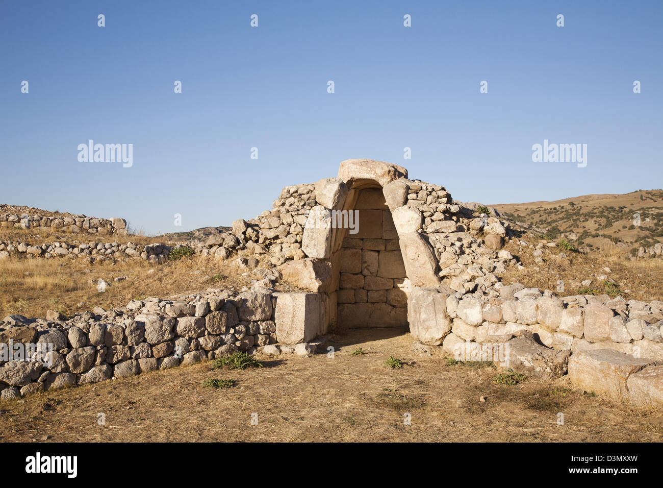 Royal Citadel, area archeologica di hattusa, Anatolia centrale, Turchia, Asia Foto Stock