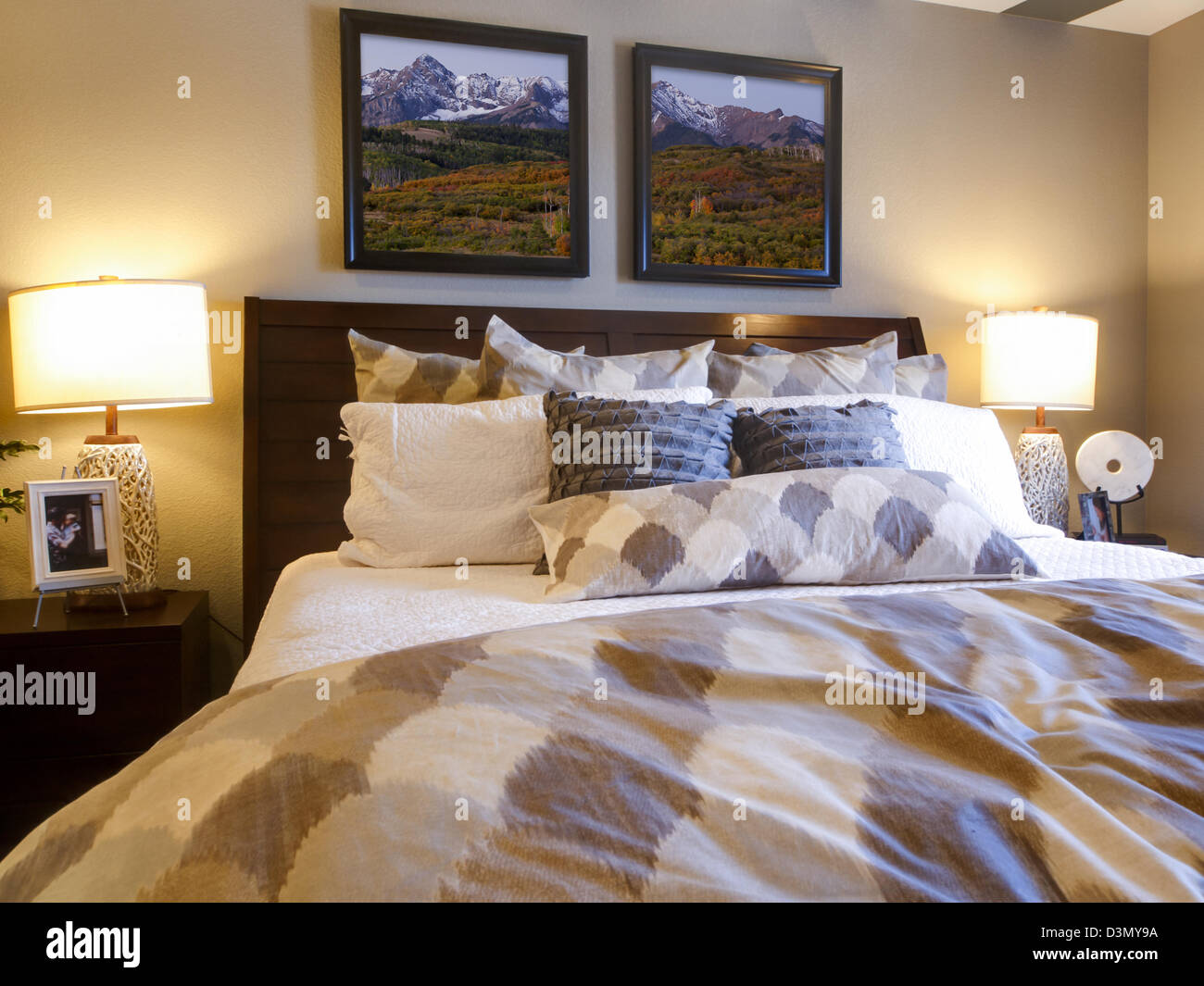 Moderna camera da letto master con le immagini di grandi dimensioni ... Moderna camera da letto master con le immagini di grandi dimensioni ...