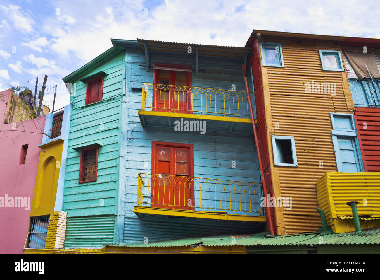 Case colorate a La Boca, Argentina Foto Stock