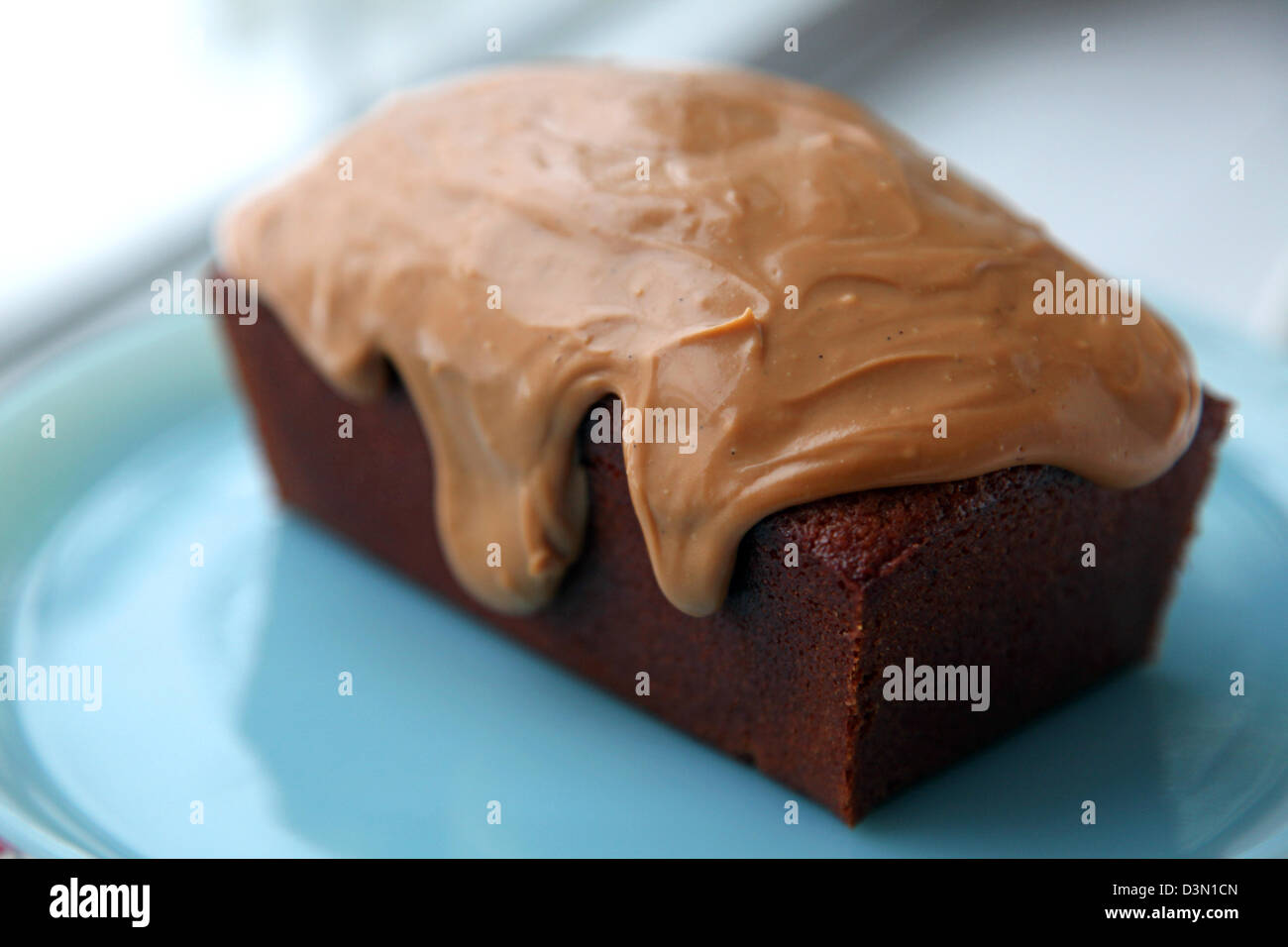 Close-up di torta al caramello Foto Stock