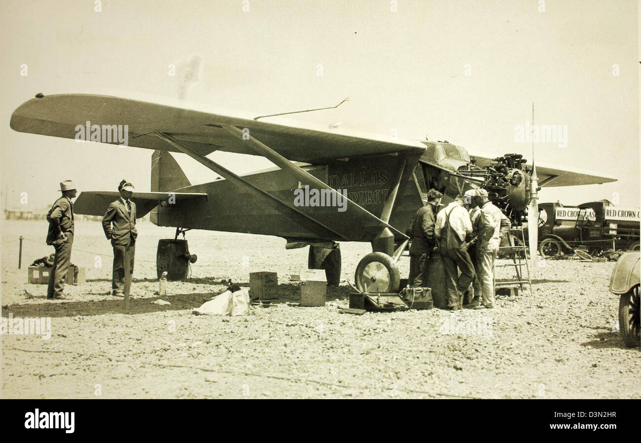 La Dole Air Race del 1927 è stata una storica competizione aeronautica dalla California alle Hawaii. Lo Swallow Airplane, pilotato da Alvin Eichwaldt, gareggiò nella gara, segnando un importante traguardo nel volo trans-Pacifico. Foto Stock
