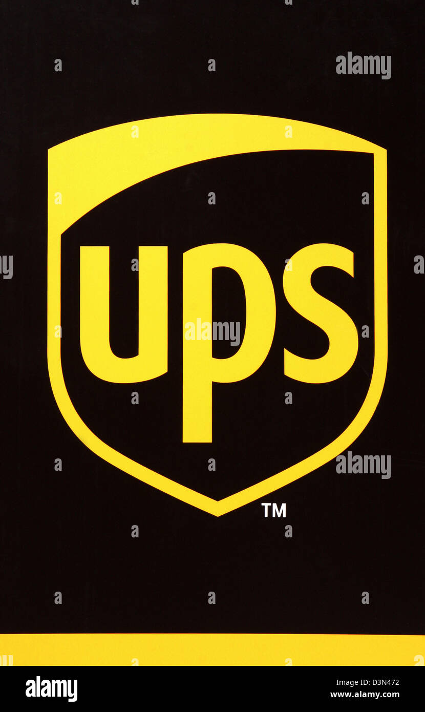 Magdeburgo, in Germania, il logo del servizio pacchi ups Foto Stock