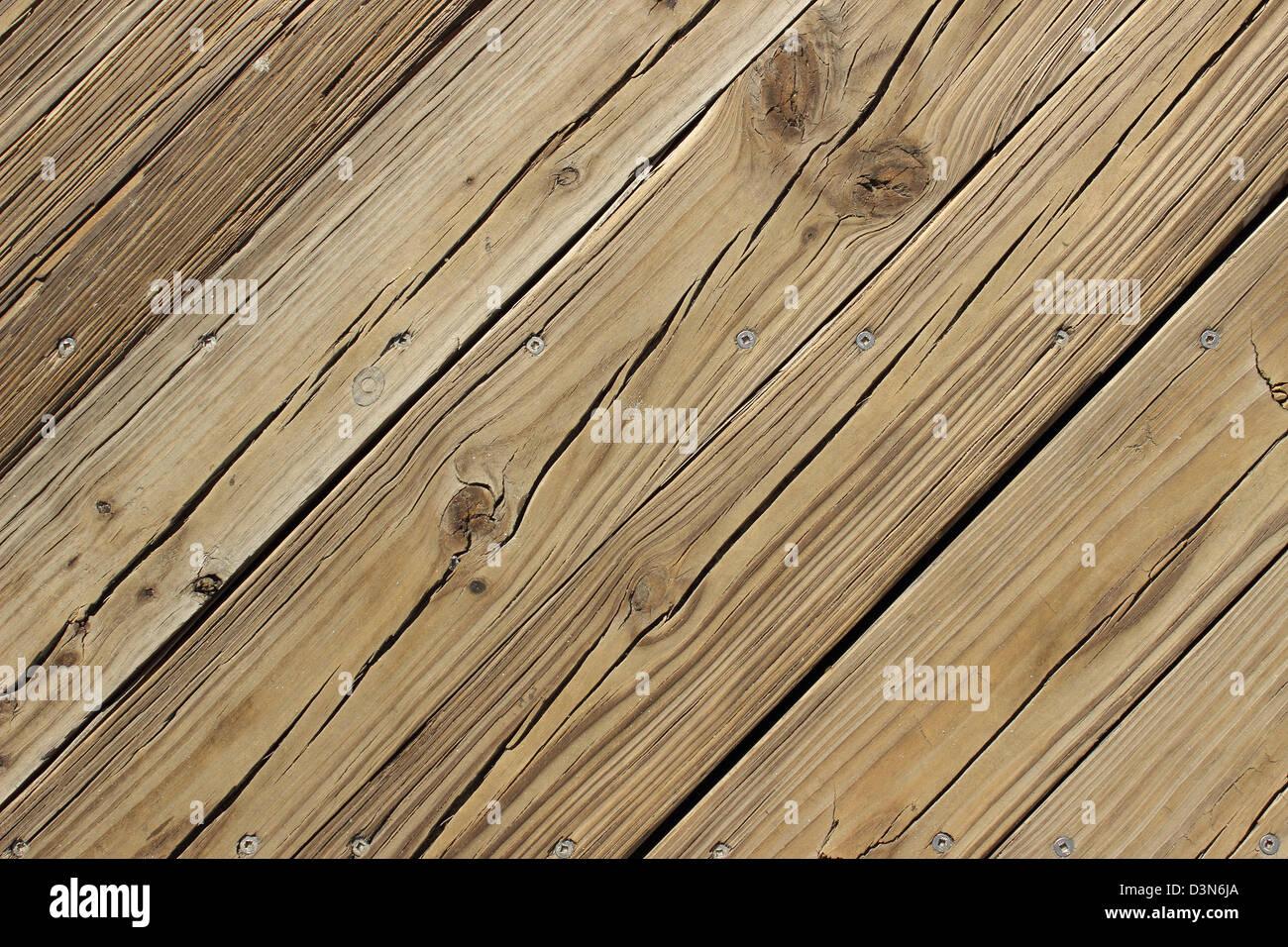 Passerella in legno decking. Può essere utilizzato come sfondo Foto Stock