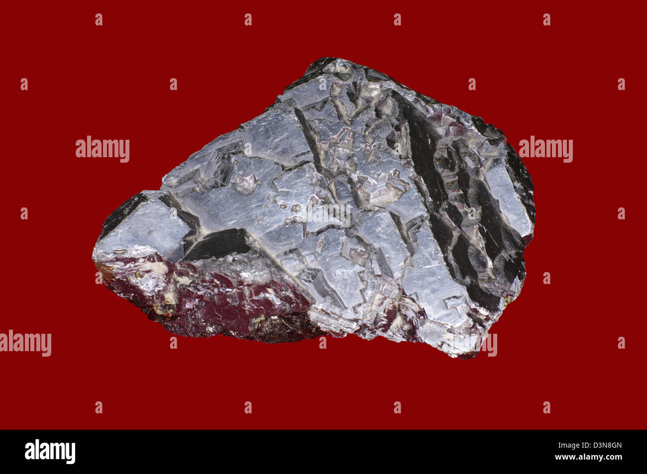 Close-up di galenite (filo sintesi) Foto Stock