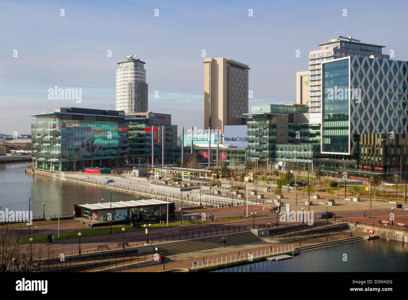Il BBC Television Studios a MediaCity a Salford. Foto Stock