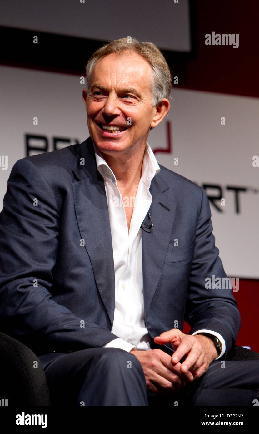Tony Blair ex Primo Ministro Foto Stock