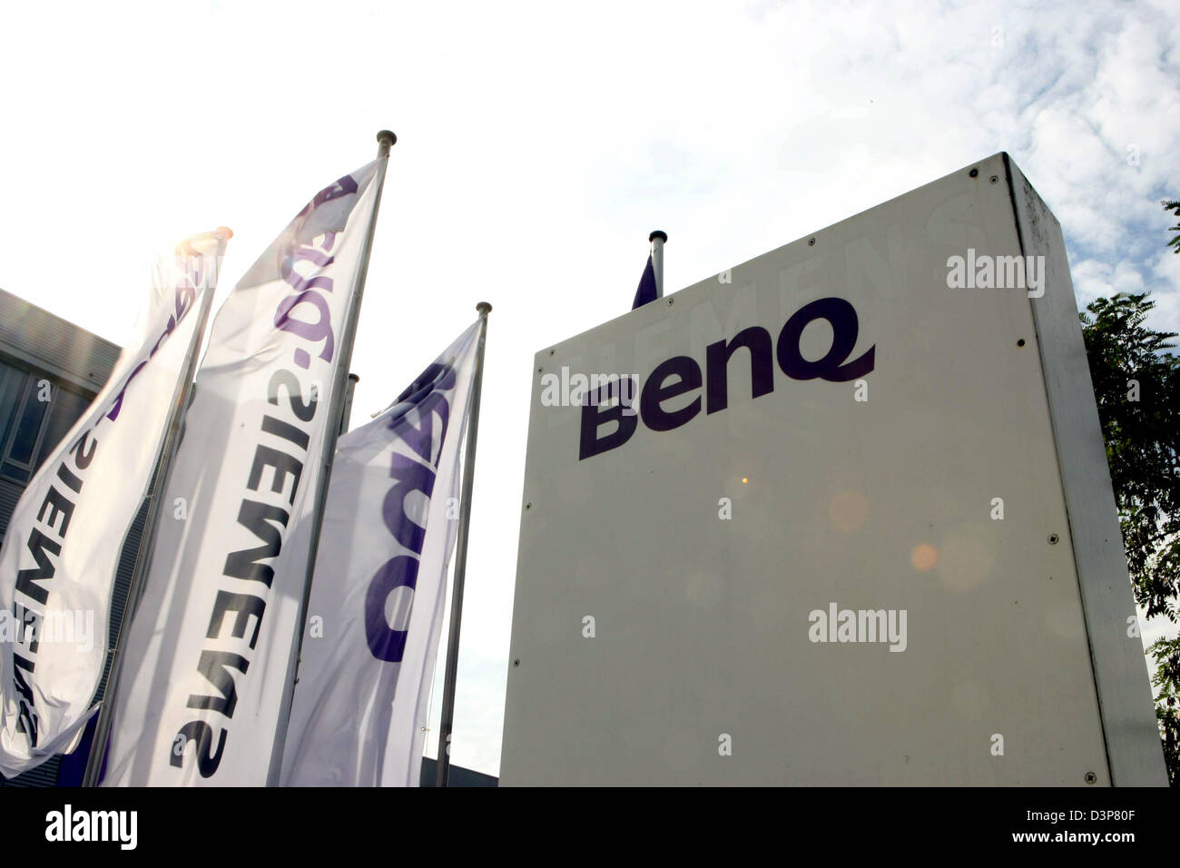 La foto mostra la fabbrica di Taiwan a base di produttore di elettronica BenQ in Kamp-Lintfort, Germania, giovedì 28 settembre 2006. L'ex-Siemens cellulare la produzione è di circa per ripiegare solo un anno dopo l'acquisto. Secondo un portavoce di Monaco di Baviera, il tedesco subcompany è atteso a file per insolvenza entro pochi giorni. La società madre di Taiwan ha dichiarato wi Foto Stock