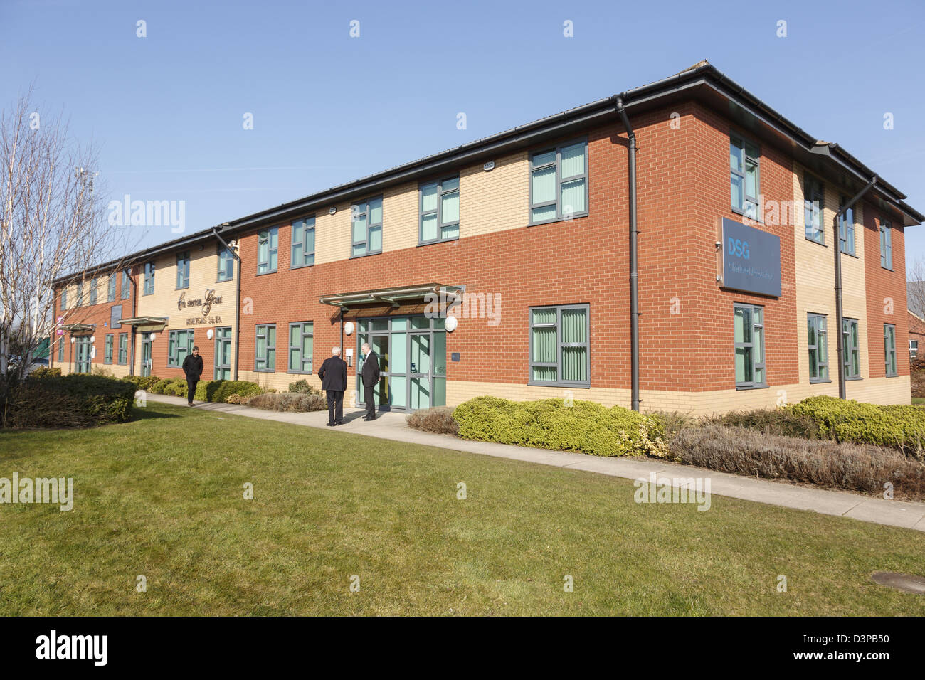 Ufficio moderno unità nel villaggio di Business, St Davids Park, Ewloe, Queensferry, Flintshire, il Galles del Nord, Regno Unito, Gran Bretagna Foto Stock