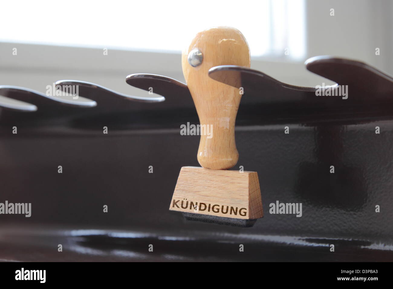 Timbro con il tedesco di licenziamento Foto Stock