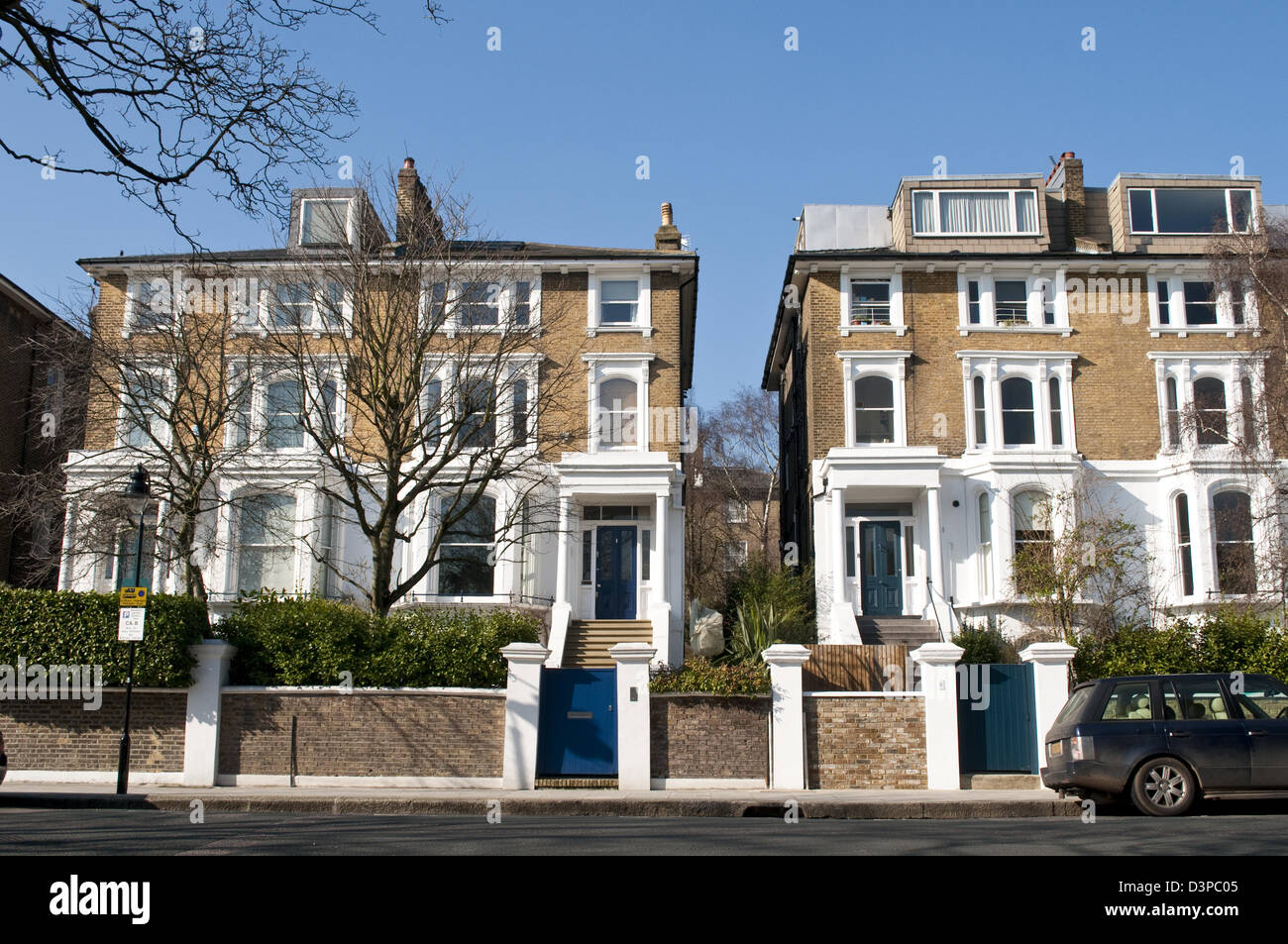 Eleganti case a schiera, Chalk Farm, London, Regno Unito Foto Stock