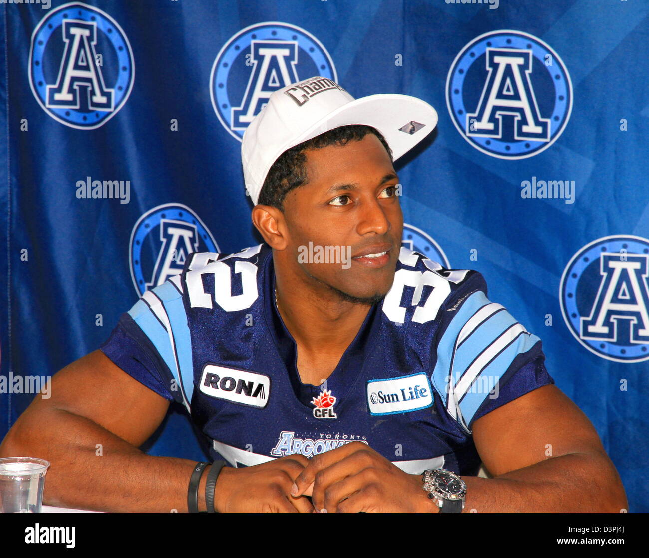 Toronto Argonauts Player Durie Foto Stock