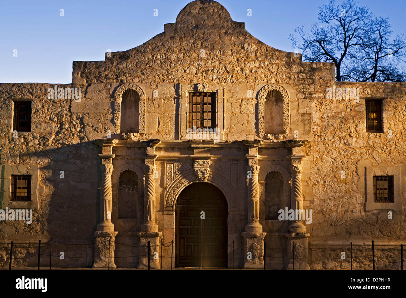 La Alamo (la missione di San Antonio de Valero), San Antonio, Texas, Stati Uniti d'America Foto Stock