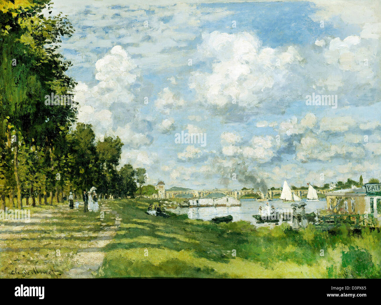 Claude Monet, Bassin d'Argenteuil 1872 olio su tela. Musée d'Orsay, Parigi Foto Stock