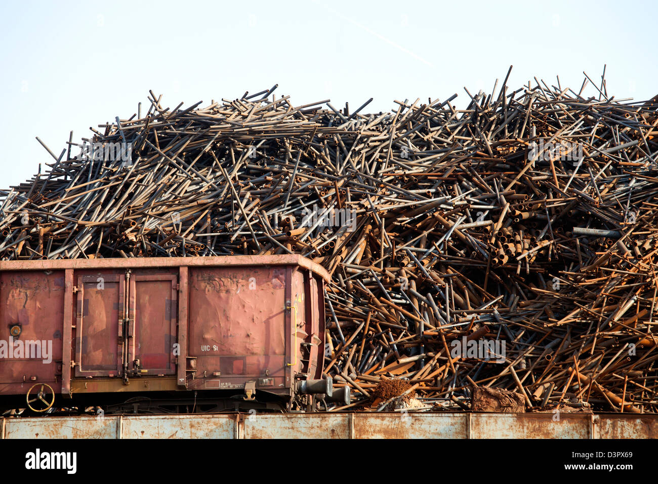 Duisburg, Germania, rottame di ferro in Duisburg Foto Stock