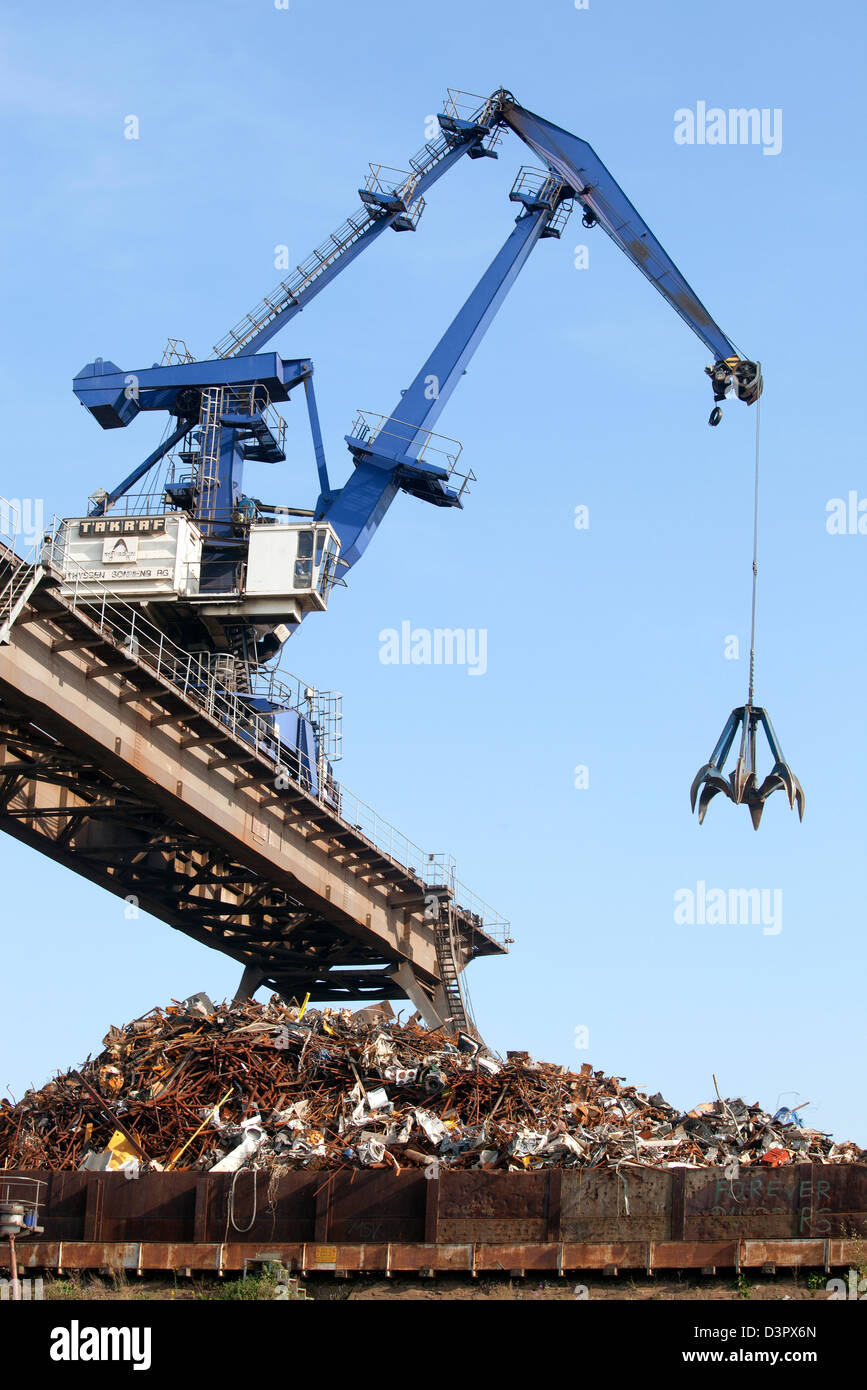 Duisburg, Germania, rottame di ferro in Duisburg Foto Stock