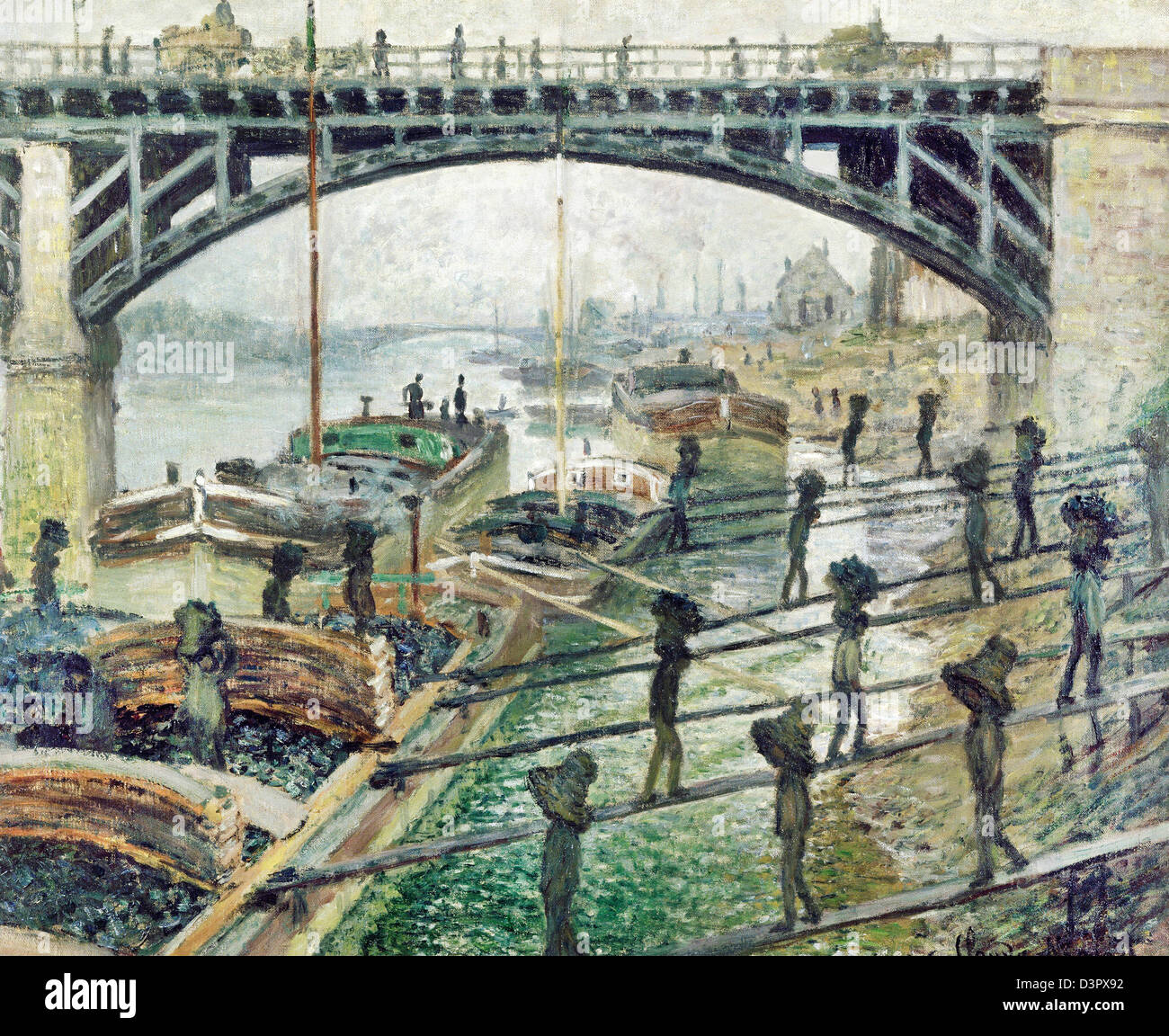 Claude Monet, i carbonai 1875 olio su tela. Musée d'Orsay, Parigi, Francia Foto Stock