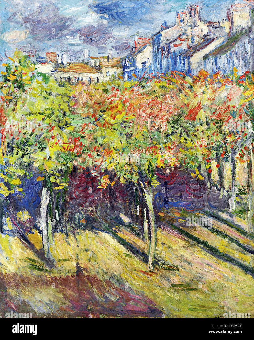 Claude Monet, i tigli di Poissy, 1882 olio su tela. Foto Stock