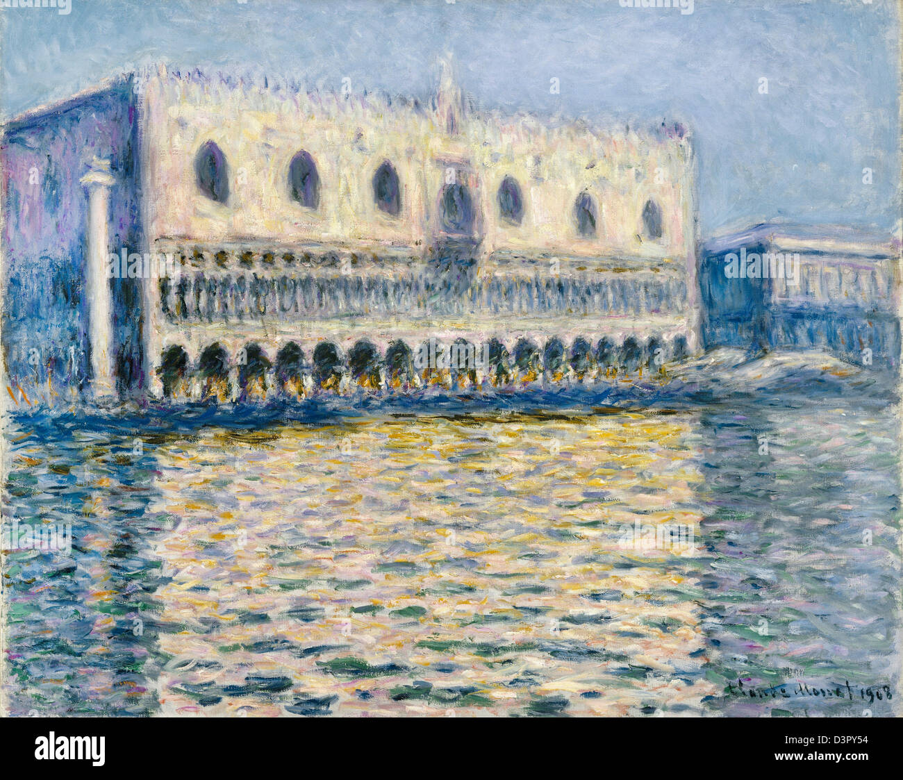 Claude Monet, il Palazzo dei Dogi. Olio su tela. Il Brooklyn Museum di New York City Foto Stock