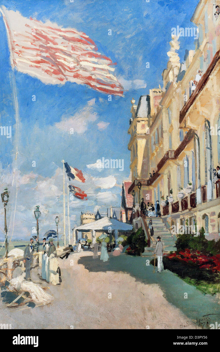 Claude Monet, Hotel des Roches Noires, Trouville 1870 olio su tela. Musée d'Orsay, Parigi Foto Stock