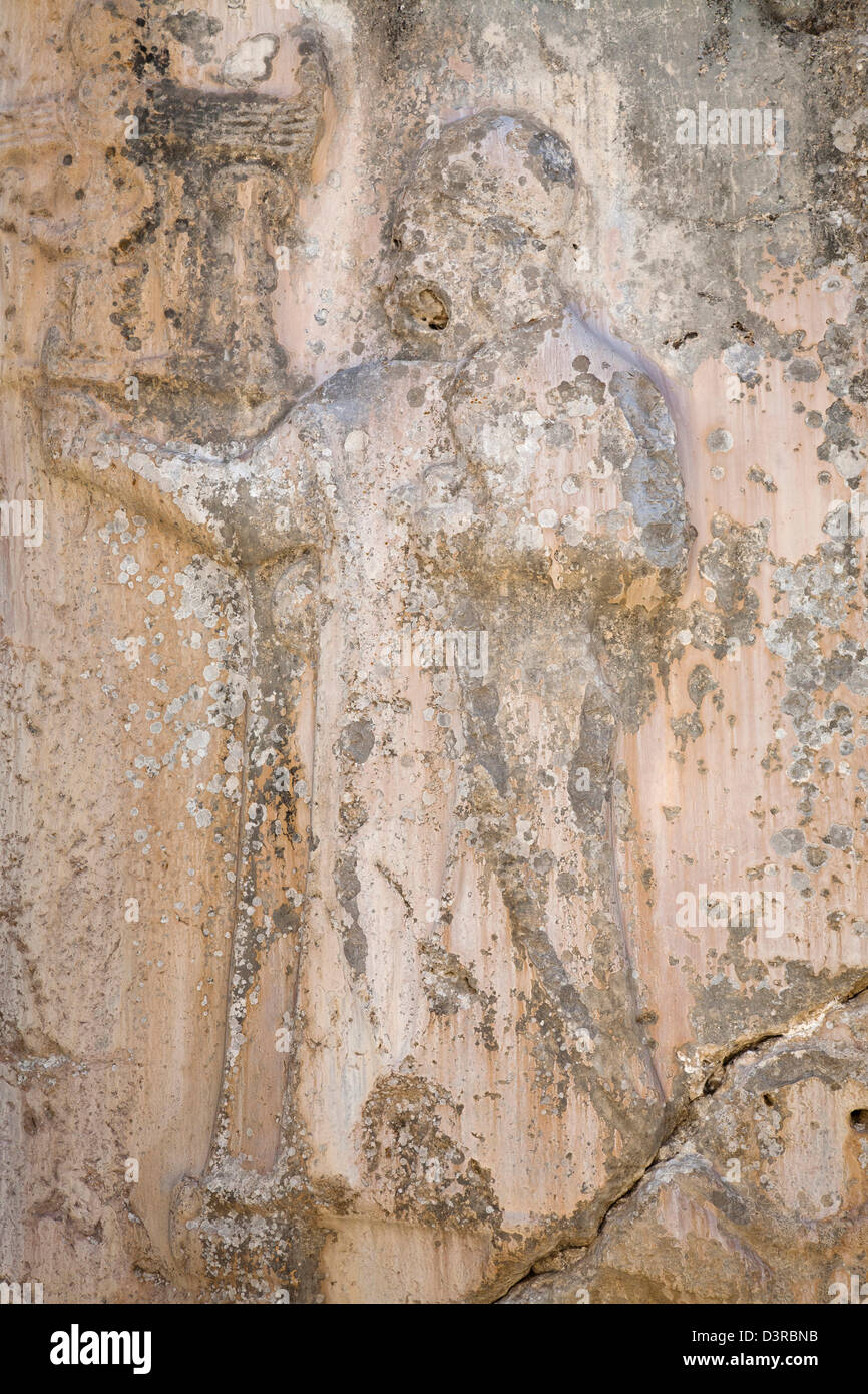 La camera a, Santuario, area archeologica, yazilikaya, area hattusa, Anatolia centrale, Turchia, Asia Foto Stock