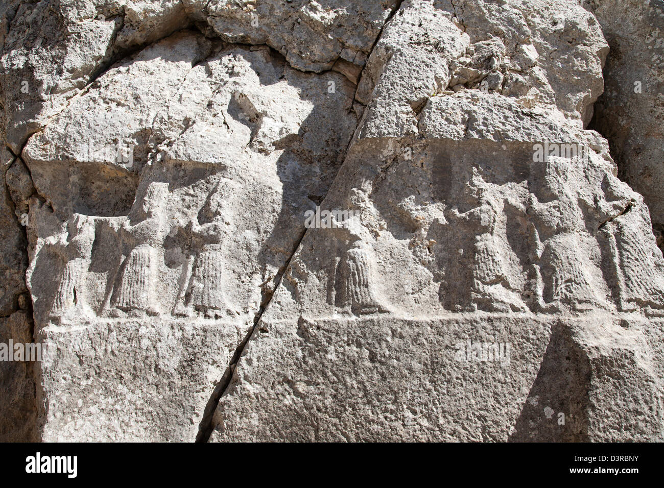 La camera a, Santuario, area archeologica, yazilikaya, area hattusa, Anatolia centrale, Turchia, Asia Foto Stock