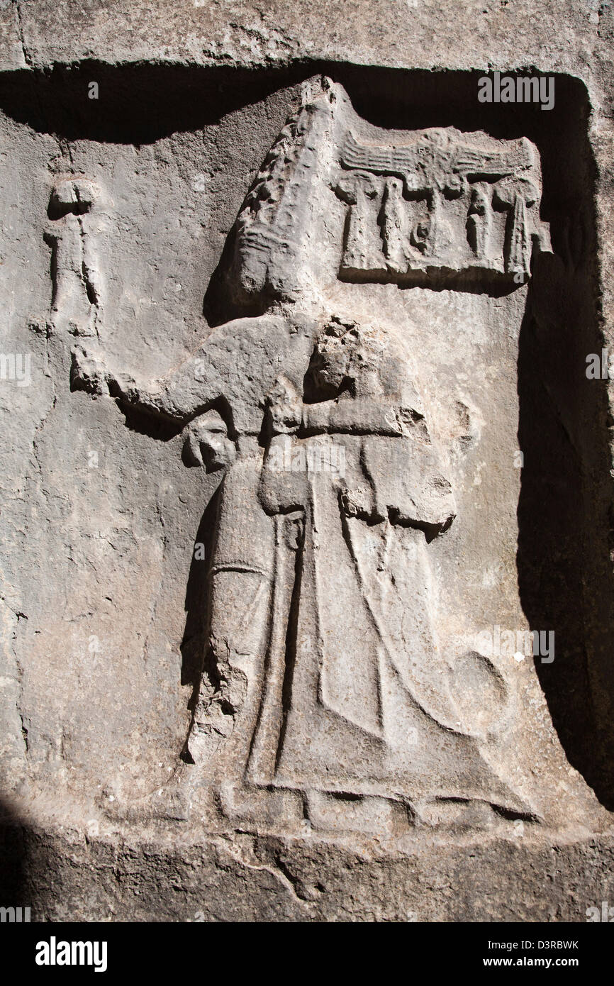 Camera b, Santuario, area archeologica, yazilikaya, area hattusa, Anatolia centrale, Turchia, Asia Foto Stock