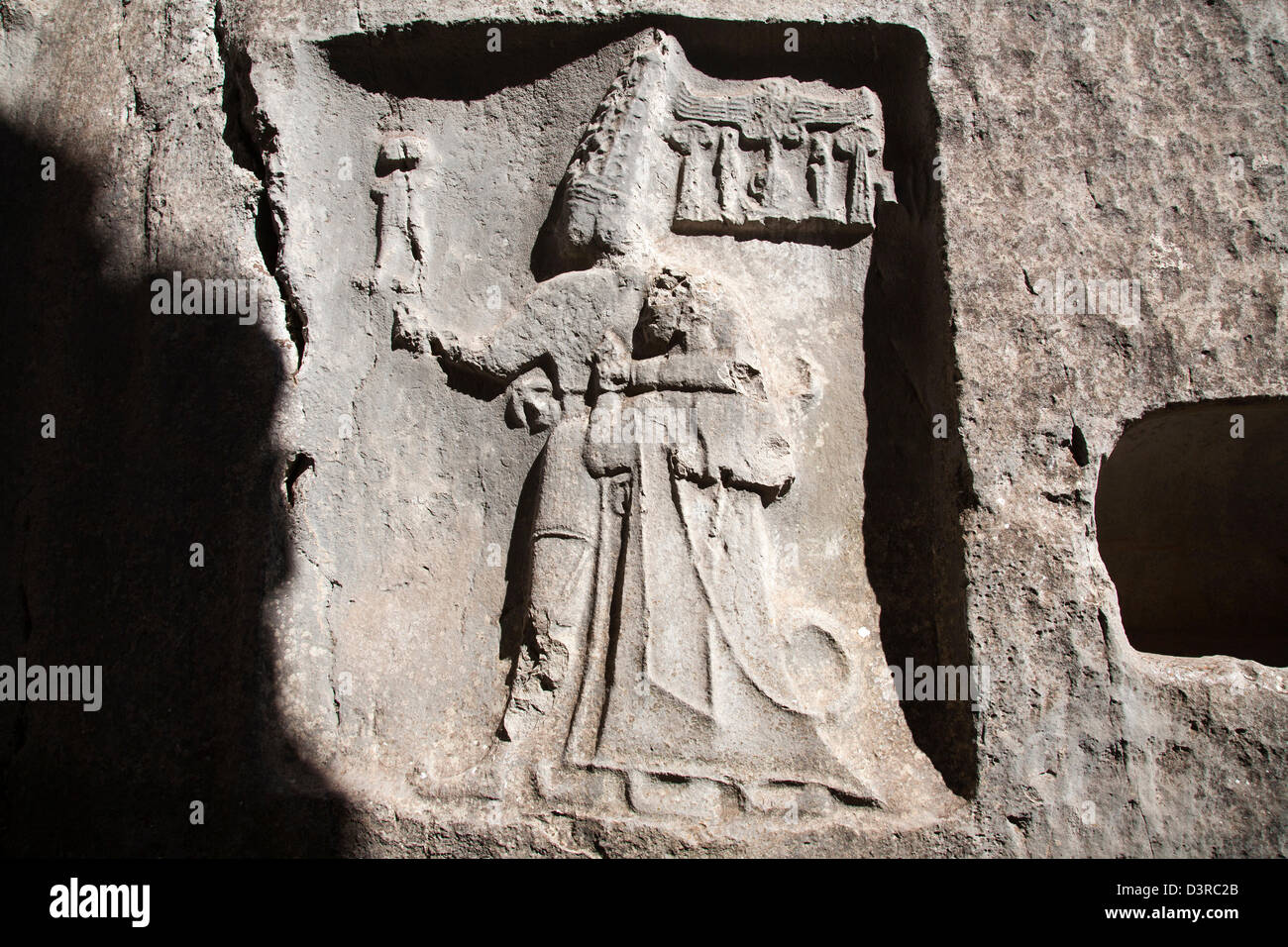 Camera b, Santuario, area archeologica, yazilikaya, area hattusa, Anatolia centrale, Turchia, Asia Foto Stock