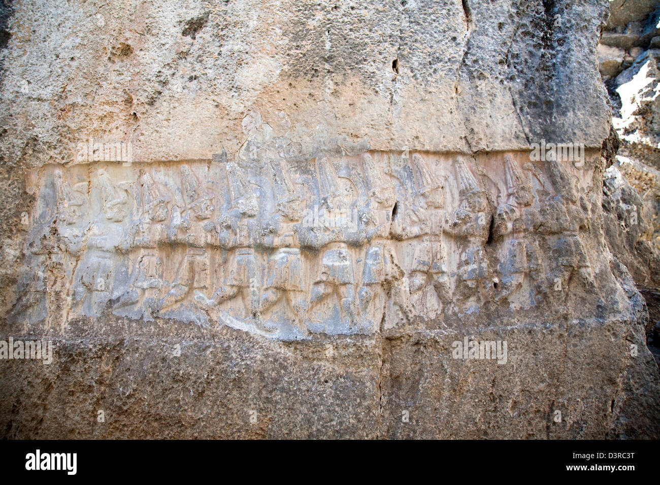 Camera b, Santuario, area archeologica, yazilikaya, area hattusa, Anatolia centrale, Turchia, Asia Foto Stock