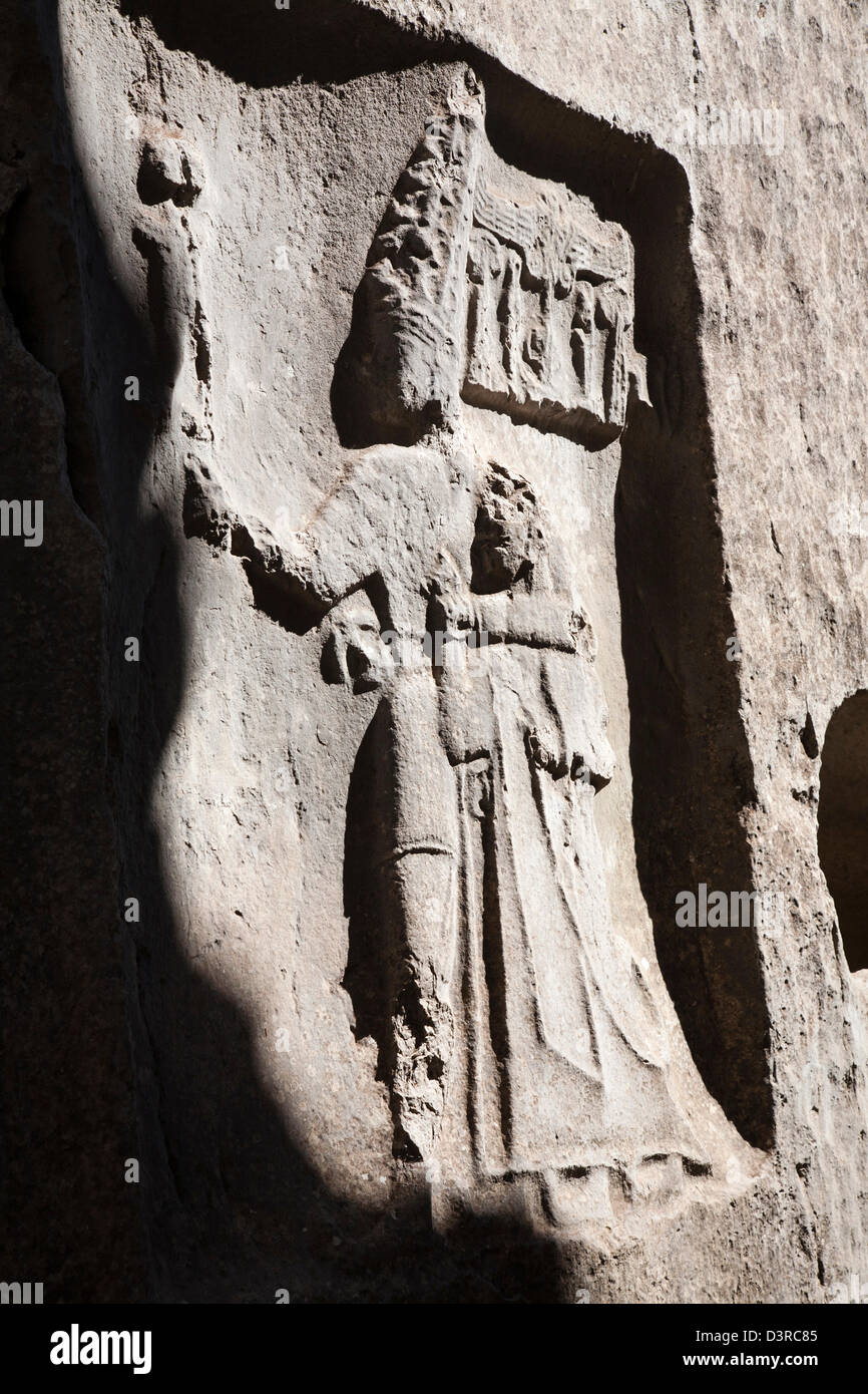 Camera b, Santuario, area archeologica, yazilikaya, area hattusa, Anatolia centrale, Turchia, Asia Foto Stock