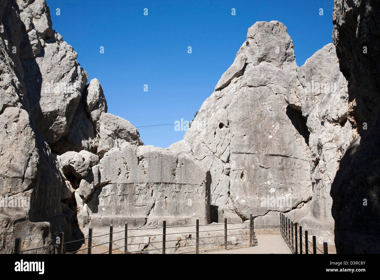 Camera b, Santuario, area archeologica, yazilikaya, area hattusa, Anatolia centrale, Turchia, Asia Foto Stock