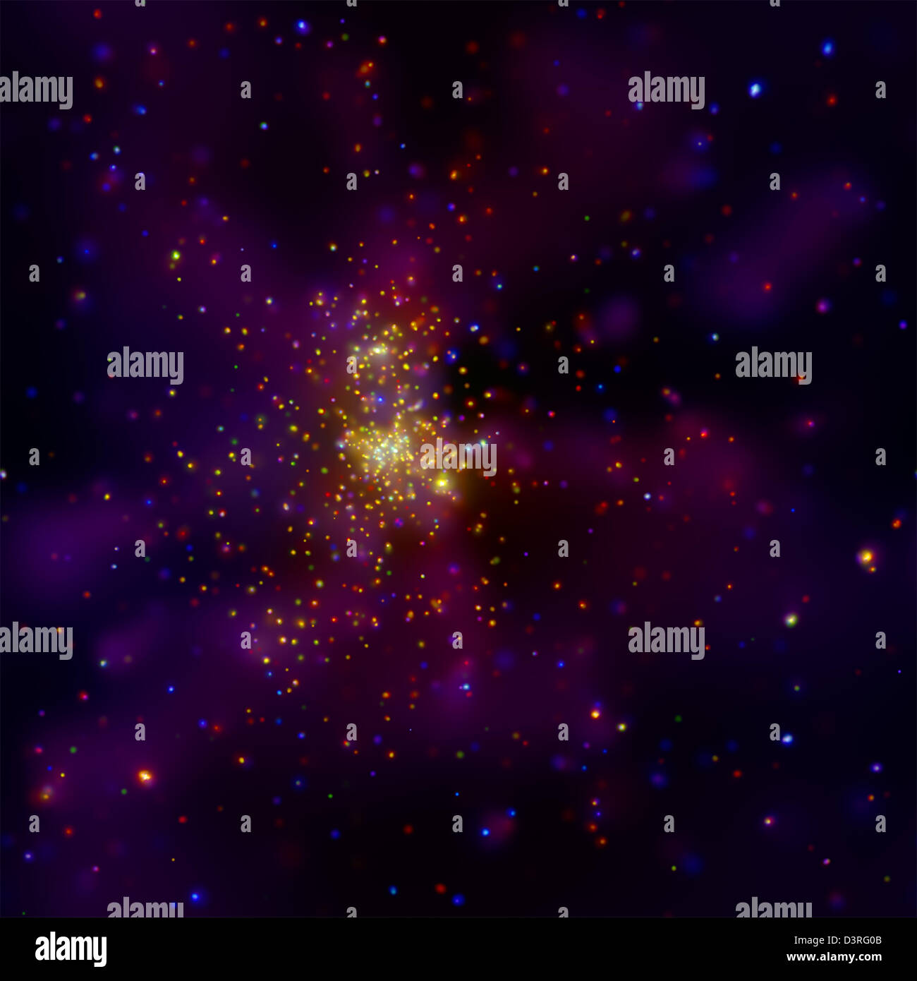 Westerlund 2: una vista stellare Foto Stock