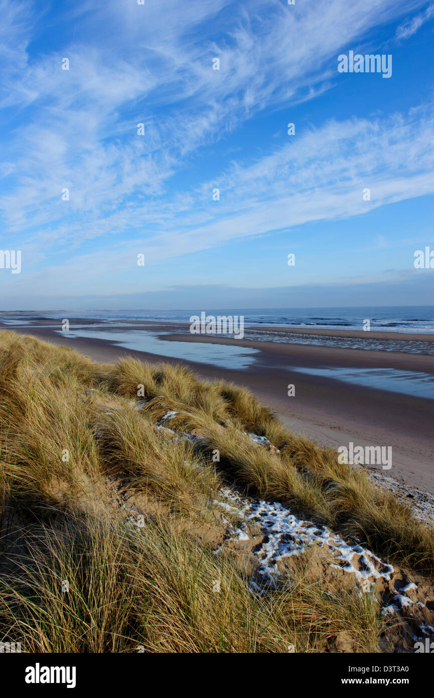 Druridge Bay, Northumberland Coast Foto Stock